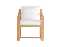 Tahiti Dining Stinson White Armchair