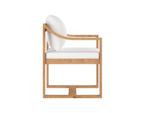 Tahiti Dining Stinson White Armchair