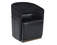 Genval Wheeled Abbington Black / Cantina Black Lounge Chair