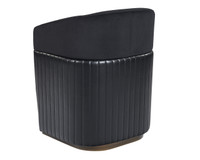 Genval Wheeled Abbington Black / Cantina Black Lounge Chair