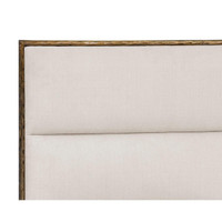 Yasmine Alabaster & Antique Brass Bed - Bed Headboard Detail | Bone & Brass