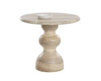 Raul Bistro Travertine Look - Dune - 34" Table