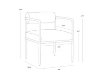Ajani Dining Copenhagen Olive Armchair