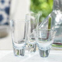 Anamaria Tall Tapered Drinking Glass, Set 4 - Glass Detail | Bone & Brass