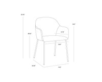 Hensley Dining Dark Teal Armchair