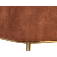 Cameron Nono Rust Lounge Chair, view 3