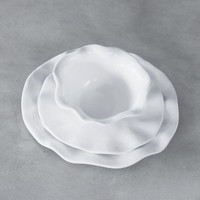 Vida Havana 11" Dinner Plate Set 4 (White), view 8