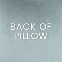 Back of the Holbein Multi Colored Throw Pillow, showing its seamless zippered cover and refined texture.