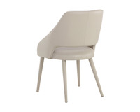 Galen Dining Linea Light Grey Leather Armchair