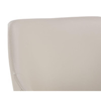 Galen Dining Linea Light Grey Leather Armchair, view 2