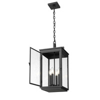 Sand Black Seedy Glass Outdoor Pendant