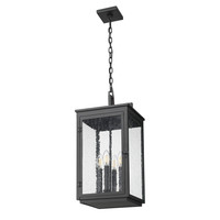 Sand Black Seedy Glass Outdoor Pendant, view 5