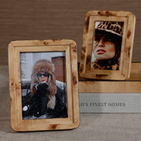Valerie Burl Photo Frame 4x6 - Frame Detail | Bone & Brass