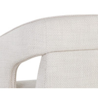 Kendrick Wheeled Dining Moto Stucco Armchair, view 3