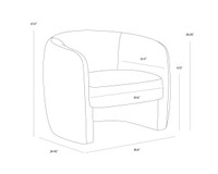 Mircea Opera Butterscotch Lounge Chair