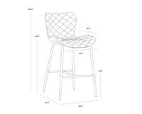 Lyla Antique Black Counter Stool