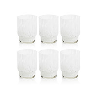 Adrian White Tortoise Tumbler Glasses, Set 6 - Tumbler Side View | Bone & Brass