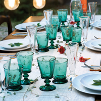Emerald Green Bee Tumblers Set of 6, view 3