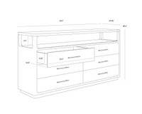 Danette Grey Dresser