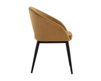Thatcher Dining Black - Gold Sky Armchair
