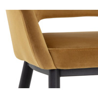 Thatcher Dining Black - Gold Sky Armchair