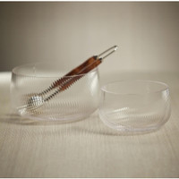 Chatham Rippled Glass Serving Bowl - Bowl Detail | Bone & Brass