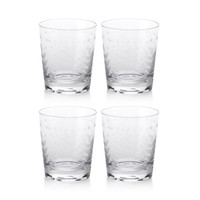 Patricia Tall Old Fashioned Glasses, Set 4 - Glass Side View | Bone & Brass