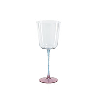 Sachi Pink & Blue Red Wine Glasses, Set 4 | Bone & Brass