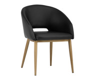Thatcher Dining Black - Antique Grey Armchair