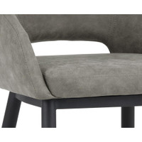 Thatcher Dining Black - Antique Grey Armchair, view 2