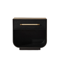 Tarrant Black Oak Nightstand, view 3