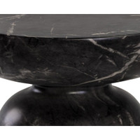 Lucida End Marble Look - Black Table, view 2