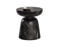 Lucida End Marble Look - Black Table