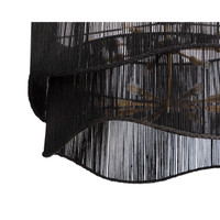 Rhine Black Jute Chandelier