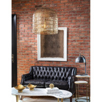 Oil rubbed bronze Otto desk lamp with a metal dome shade and curved neck on a simple base.