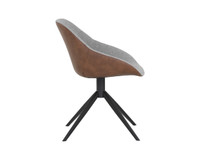 Mccoy Swivel Cinnamon Brown / November Grey Dining Chair