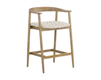 Jeremy Weathered Oak - Dove Cream Counter Stool
