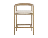 Jeremy Weathered Oak - Dove Cream Counter Stool