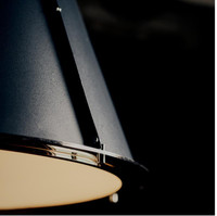 French Maid Navy Blue & Nickel Small Chandelier - Chandelier Close Up | Bone & Brass