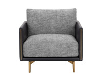 Ashi Nash Zebra / Coal Black Armchair