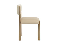 Bayard Antique Brass - Napa Beige / Santa Cruz Oatmeal Dining Chair