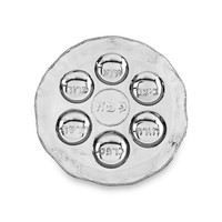 Silver Judaica Seder Plate | Bone & Brass