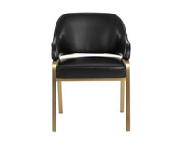 Malachi Dining Cantina Black Armchair