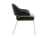 Malachi Dining Cantina Black Armchair