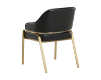 Malachi Dining Cantina Black Armchair