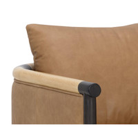 Wilder Ludlow Sesame Leather Lounge Chair, view 2