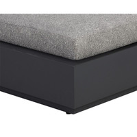 Thomas Charcoal Black Outdoor Chaise Lounger, view 6