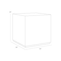 Laros End Crema Breccia Marble Table, view 8