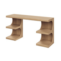 Catrine Rustic Oak Desk, view 7