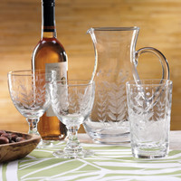 Patricia Tall Red Wine Glass, Set 4 - Glass Detail | Bone & Brass